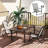 Outsunny Folding Patio Chairs Set of 2