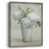 Toile encadrée argent patiné