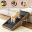 Repose-pieds pliable avec repose-pieds pour chien 2 en 1, escalier rembourré en cuir pour canapé-lit haut, repose-pieds convertible pour petits animaux de compagnie de taille moyenne
