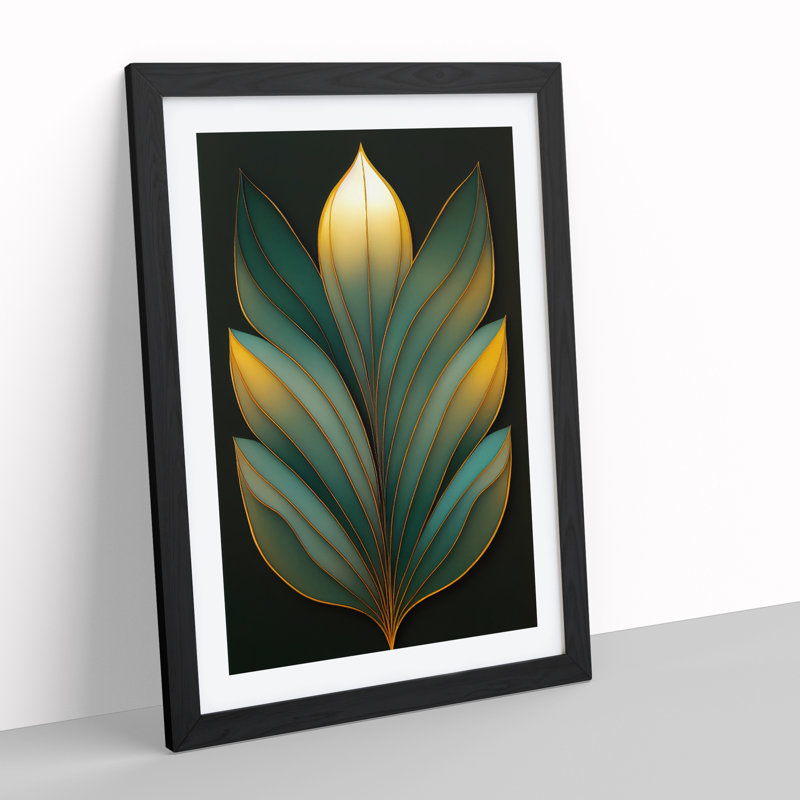 An Exceptional Leaf - Wall Art, Black Framed, 64cm H x 46cm W x 2cm D