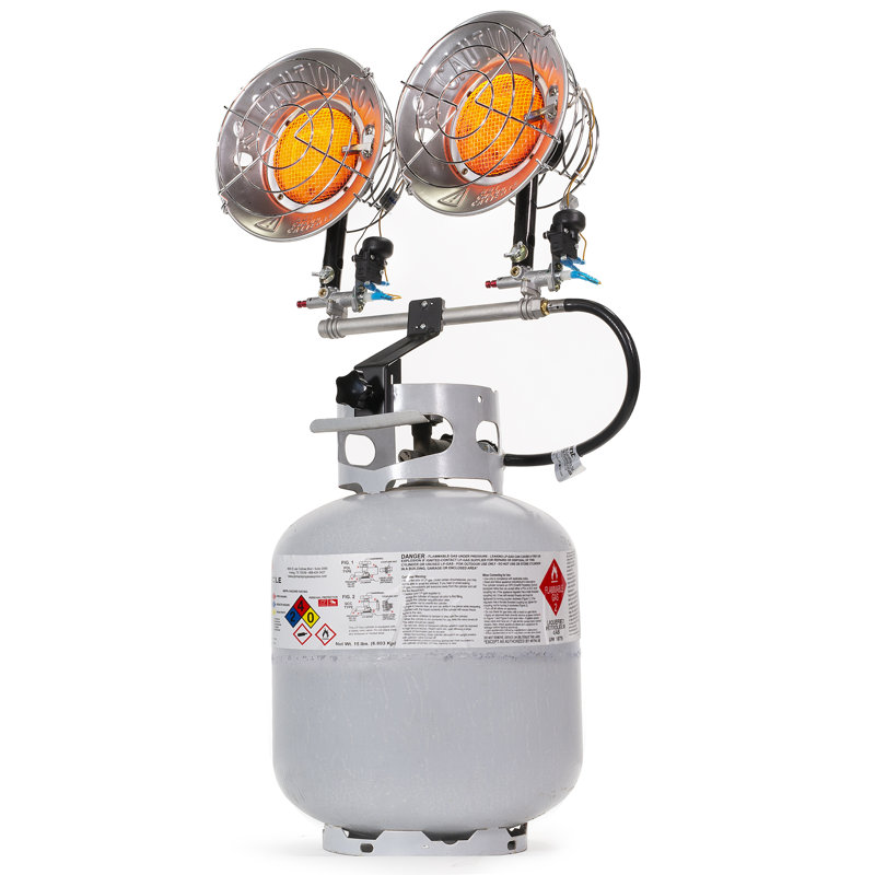 Débardeur au propane à double chauffage infrarouge 30 000 BTU