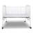 2-in-1 Convertible Baby Crib, Small Toddler Bed with Locking Wheels for Nursery Furniture, Made of Sustainable Pinewood with Adjustable Mattress Height -97490930