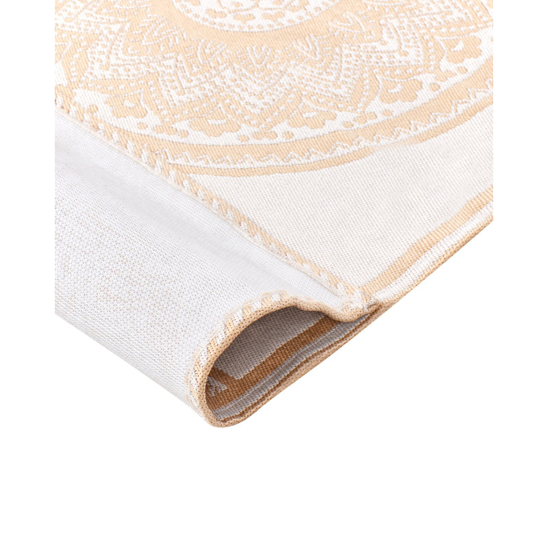 Outdoor Rug HUBLI Beige, Rectangle 80 x 150 cm
