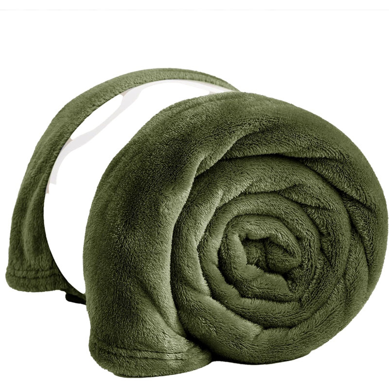 Prime Linens Weighted Throw Blanket, Single, Green
