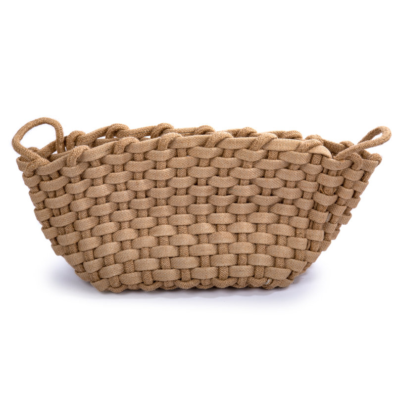 Panier en jute tressé