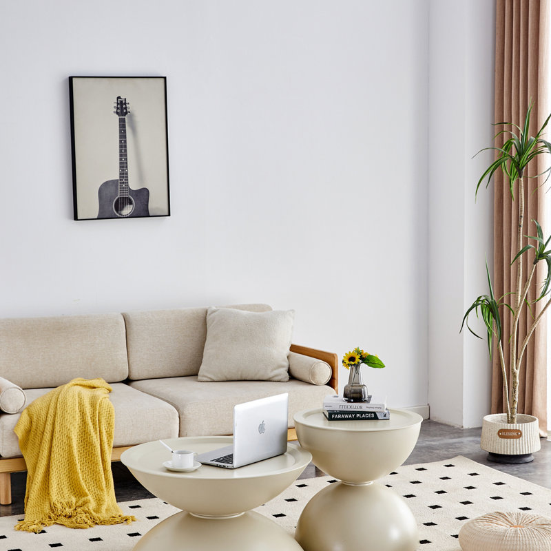 Ensemble de 2 tables rondes Milk