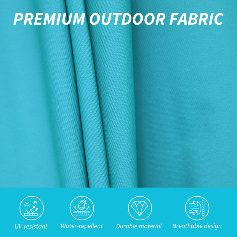 Skailar 155.91'' Cantilever Umbrella, Lake Blue