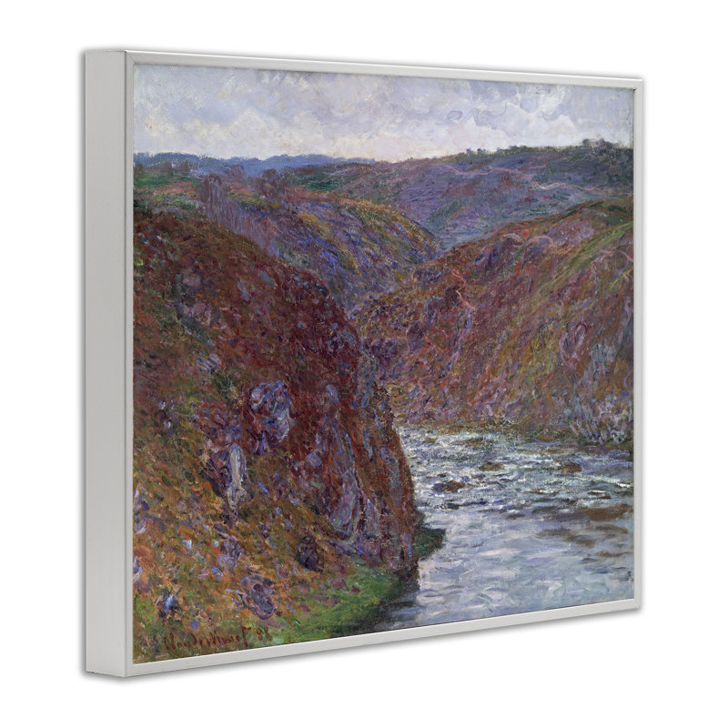 Giclée classique de la Creuse par one1000paintings, Giclée encadrée blanc bord de mer, H 16 po x l 20 po
