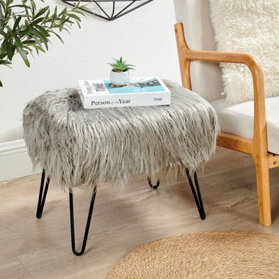 Keilia 19" Wide Rectangle Standard Ottoman by Everly Quinn