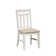 Chu Linen Slat Back Side Chair in White