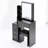 Compact Left-Sided Bedside Vanity Set With Cushioned Stool, Extra-Large Sliding Mirror, Multi-Layer Storage, And High-Capacity Design (EPA, GCC, UL Certified)-2053843939