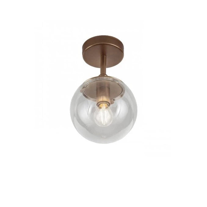 Plafonnier semi-encastré 1 lumière Global C20, Bronze