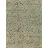 Kumo Geometric Area Rug in Tan/Gray