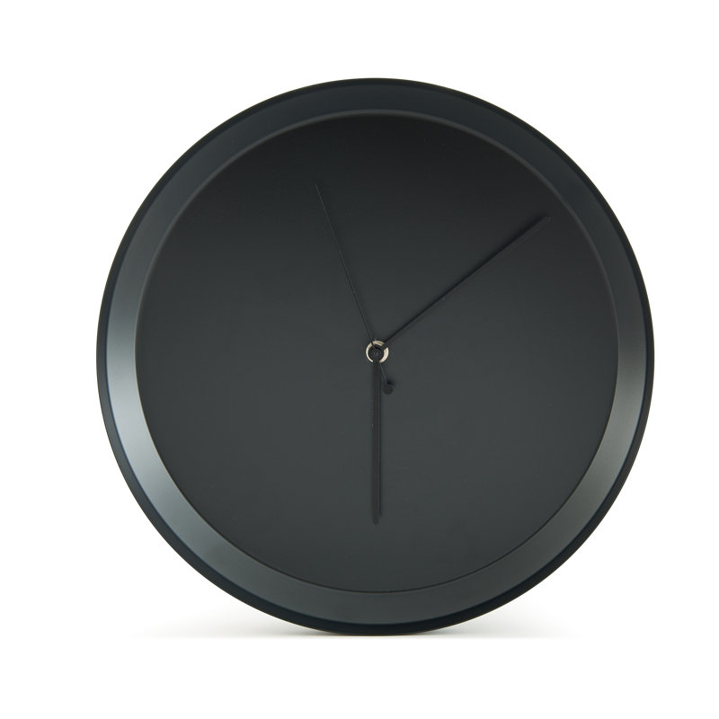Metal Wall Clock, Black