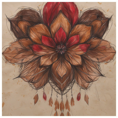 Intricate Floral Mandala Bath Mat