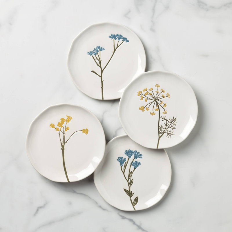 Wildflowers Tidbit Plates