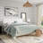 Simple Rectangular Upholstered Platform Bed-874568952