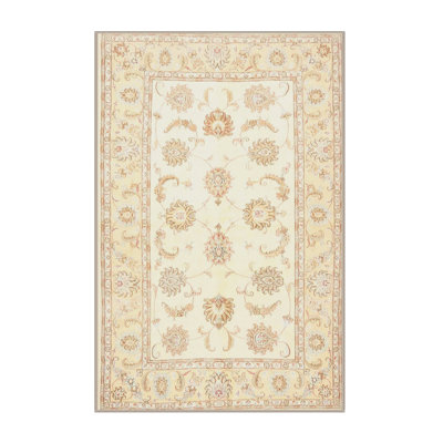 Tapis floral beige