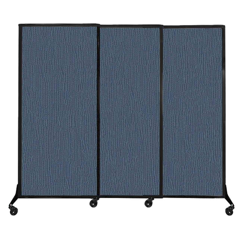 Cloison coulissante à 3 panneaux QuickWall, Océan, H 70 po x l 100 po