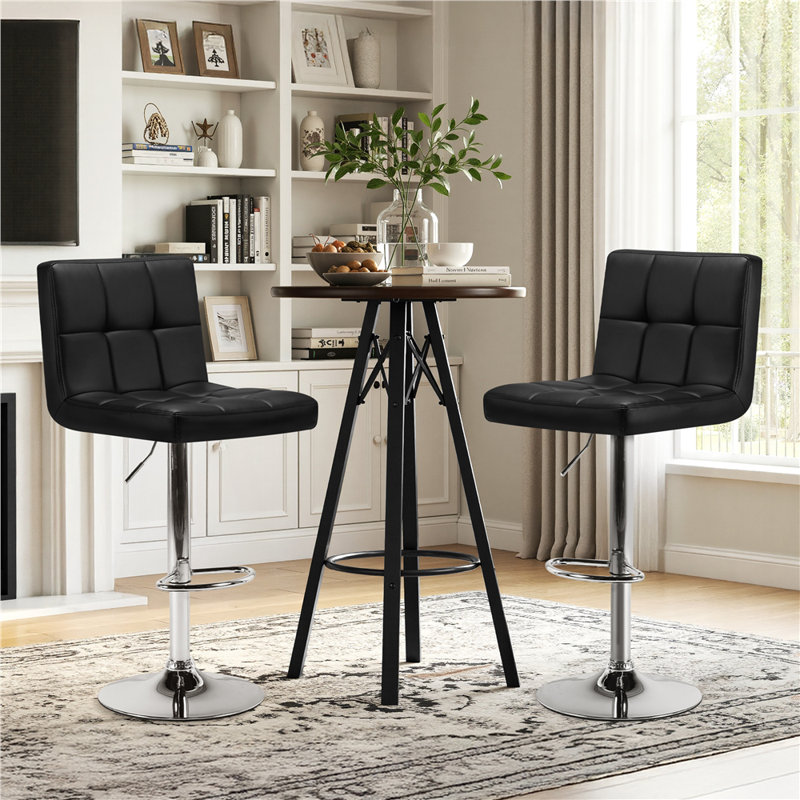 Tabouret de bar Chandresh, Noir