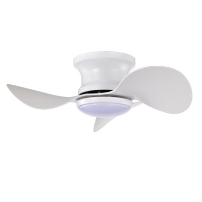Ventilateur de plafond lumineux blanc Niamh