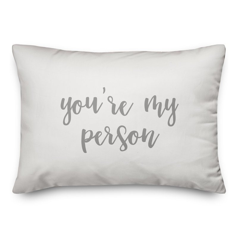  Coussin You Are My Personal, Gris / blanc
