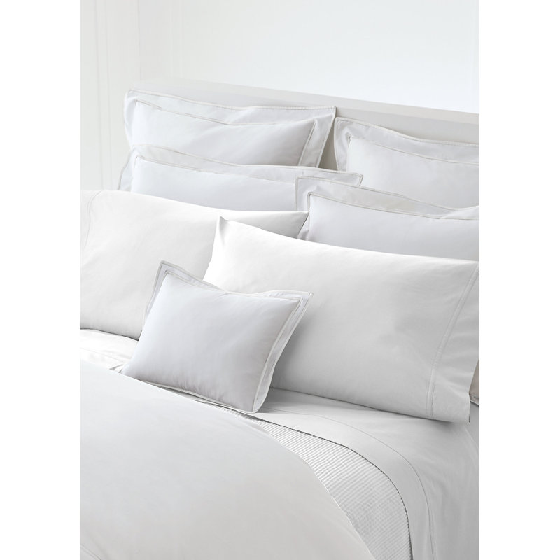 Spencer Border Sham, White, King