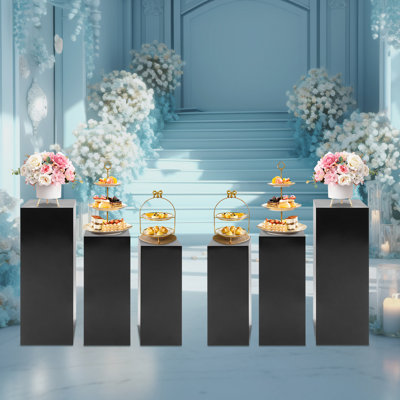Display Pedestal Stand, Metal Display Pedestal Stands, Display Pillars For Birthday Party Wedding