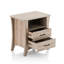 Table d'appoint en bois avec pieds fuselés et 2 tiroirs-1002703335-1002703328