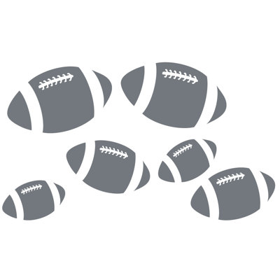 Décalcomanie murale footballs
