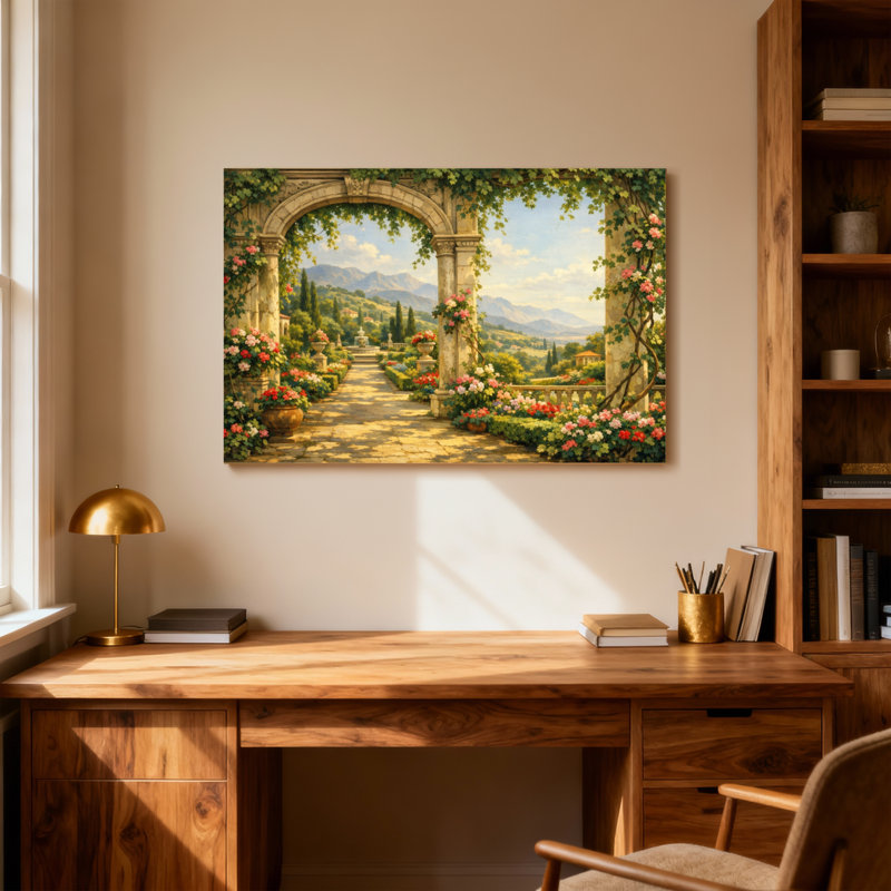 Paysage et paysage urbain Serene Garden Arch, H 12 po x l 18 po