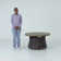 Areefa Round Propane Smokeless Fire Pit Table with Hidden Fuel Tank