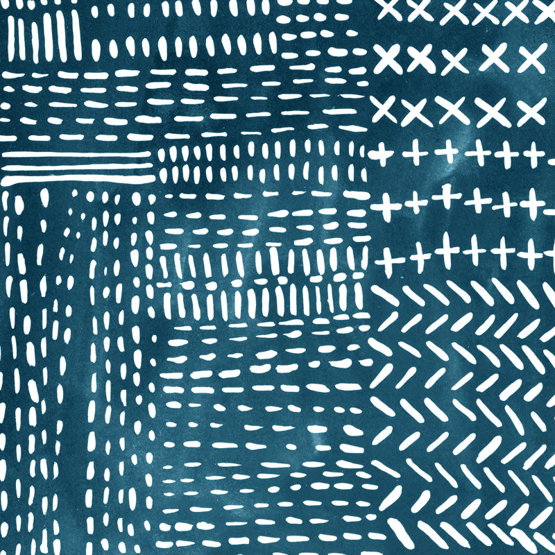 Sashiko Stitches IV, H 36 po x l 36 po x P 1,25 po