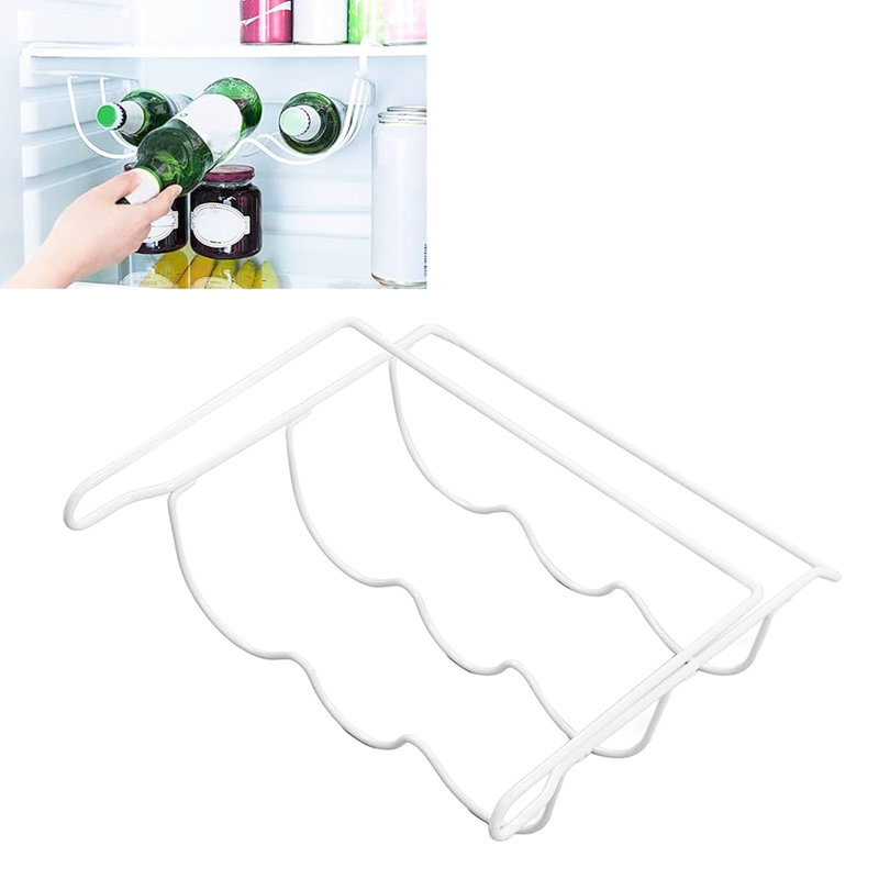 Support à vin blanc en métal verni pour dessous de tablette, 3 bouteilles, poids de 10 lb, support de 13 po de profondeur, capacité, produit
