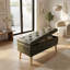 Banc avec repose-pieds de rangement moderne avec plateau intégré | Repose-pieds rembourré, banc de lit et compartiment de rangement caché-131639802