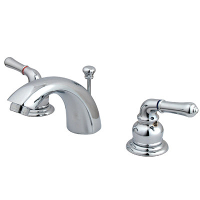 Widespread Bathroom Faucet with Drain Assembly
