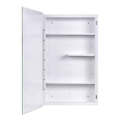 Ebern Designs Chouhan , Beveled Mirror And Adjustable Shelves For The Bathroom, Recessed Or Surface Mount.