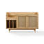 Armoire pour tourne-disque avec rangement en vinyle Maeve