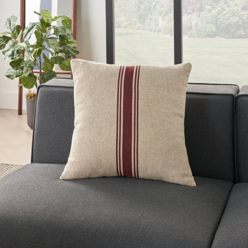 100% Cotton Throw Square Pillow Cover & Insert