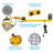 Led Loading Dock Light 50w, 40inch Double Swing Arm Dock Light, Adjustable Lamp Head, Ul Listed