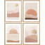 Ensemble de 4 décorations murales encadrées sur papier Mid-Century-93012585-93012587