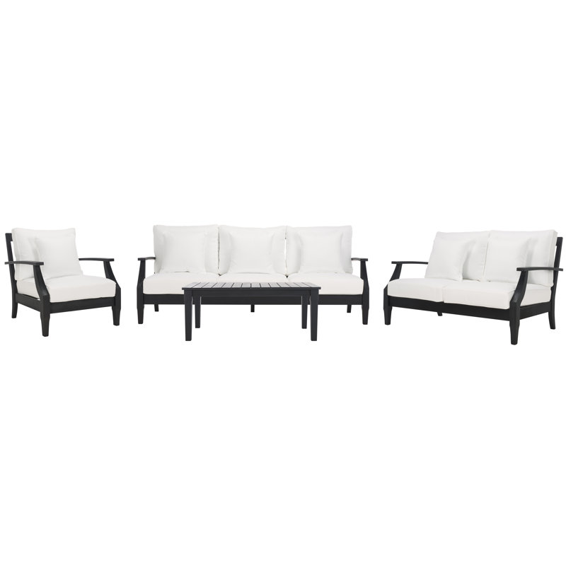 Samya Eucalyptus 6 - Person Outdoor Seating Group with Cushions
