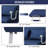 Versatile Convertible Sofa Bed with Adjustable Backrest and Plush Pillows