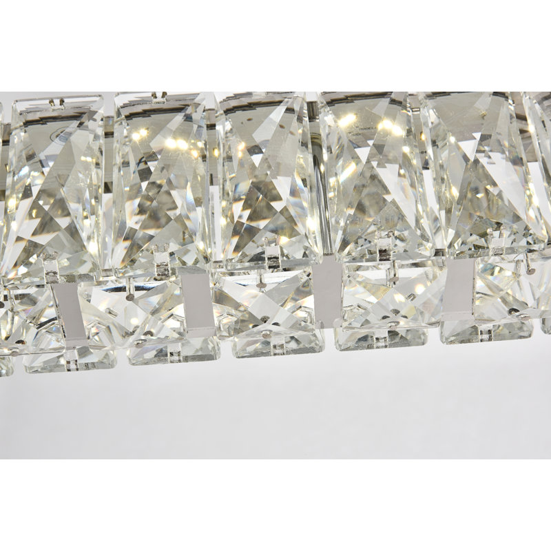 Steveson - Light Chrome LED Pendant, 80" H x 31.1" W x 1.6" D