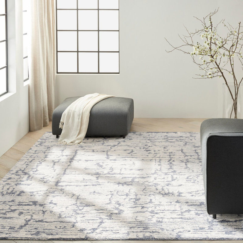 Anthonia Abstract Wool Hand Woven Area Rug, Rectangle 236 x 297 cm