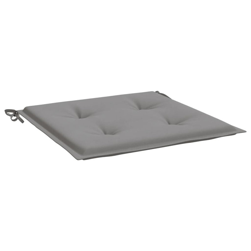 Outdoor Seat Cushion, 19.7" x 19.7" x 1.2", Gray