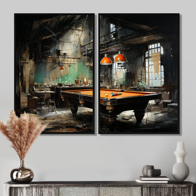 «Billard Industrial Game III - Large Billiards», art mural