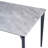 Glossy Rock Table With Black Legs,Sintered Stone Dining Table,Family Dining Table For 6-8 People