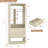 Freestanding Small 24" Closet System With 2 Wood Drawers-2060949054