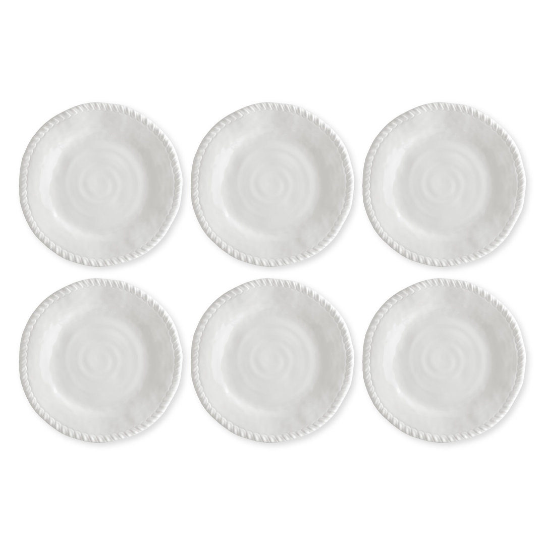 Ashlar 9'' Melamine Salad/Dessert Plate (Set of 6) Rosalind Wheeler 